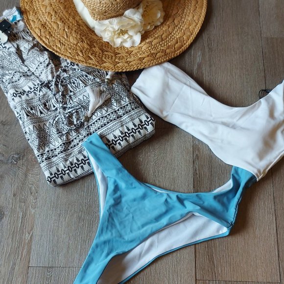 Zaful Other - Zaful Asymmetrical One Piece Swim Suit